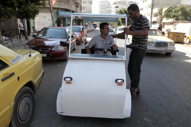 taxi elettrico_Gaza